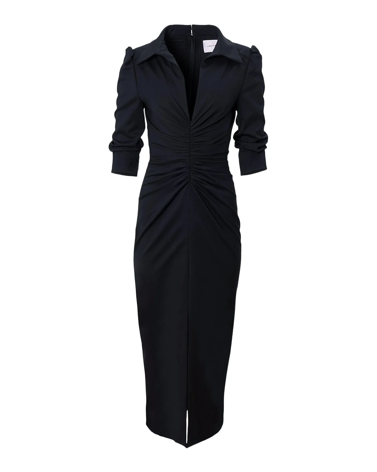 Ruched Jersey Wool Midi Dress Ruched Jersey Wool Midi Dress