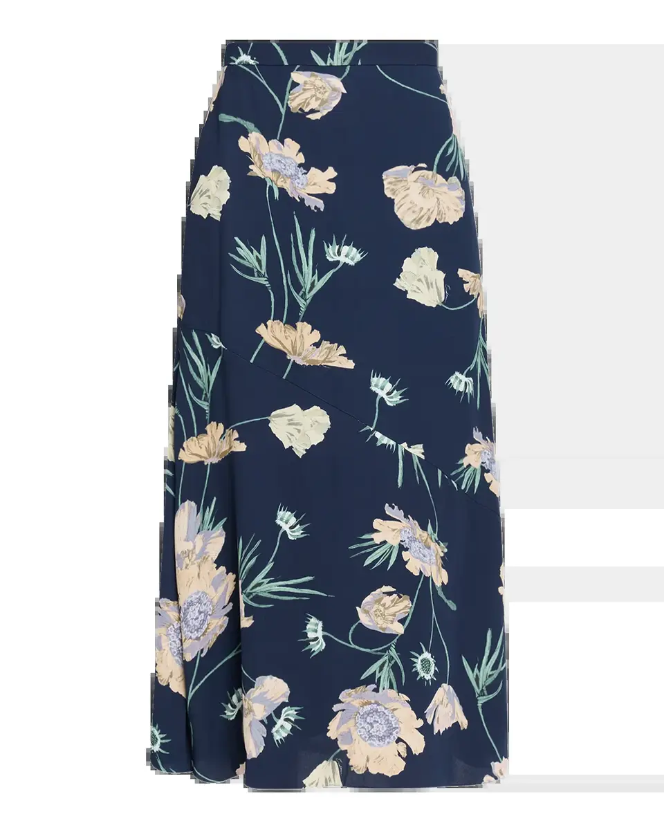 Erdem Floral Crepe A-Line Midi Skirt | Thumbnail 5 Erdem Floral Crepe A-Line Midi Skirt | Thumbnail 5