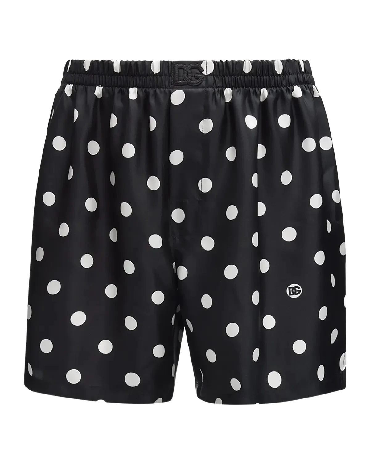 Dolce & Gabbana Men's Polka-Dot Print Silk Boxer Shorts