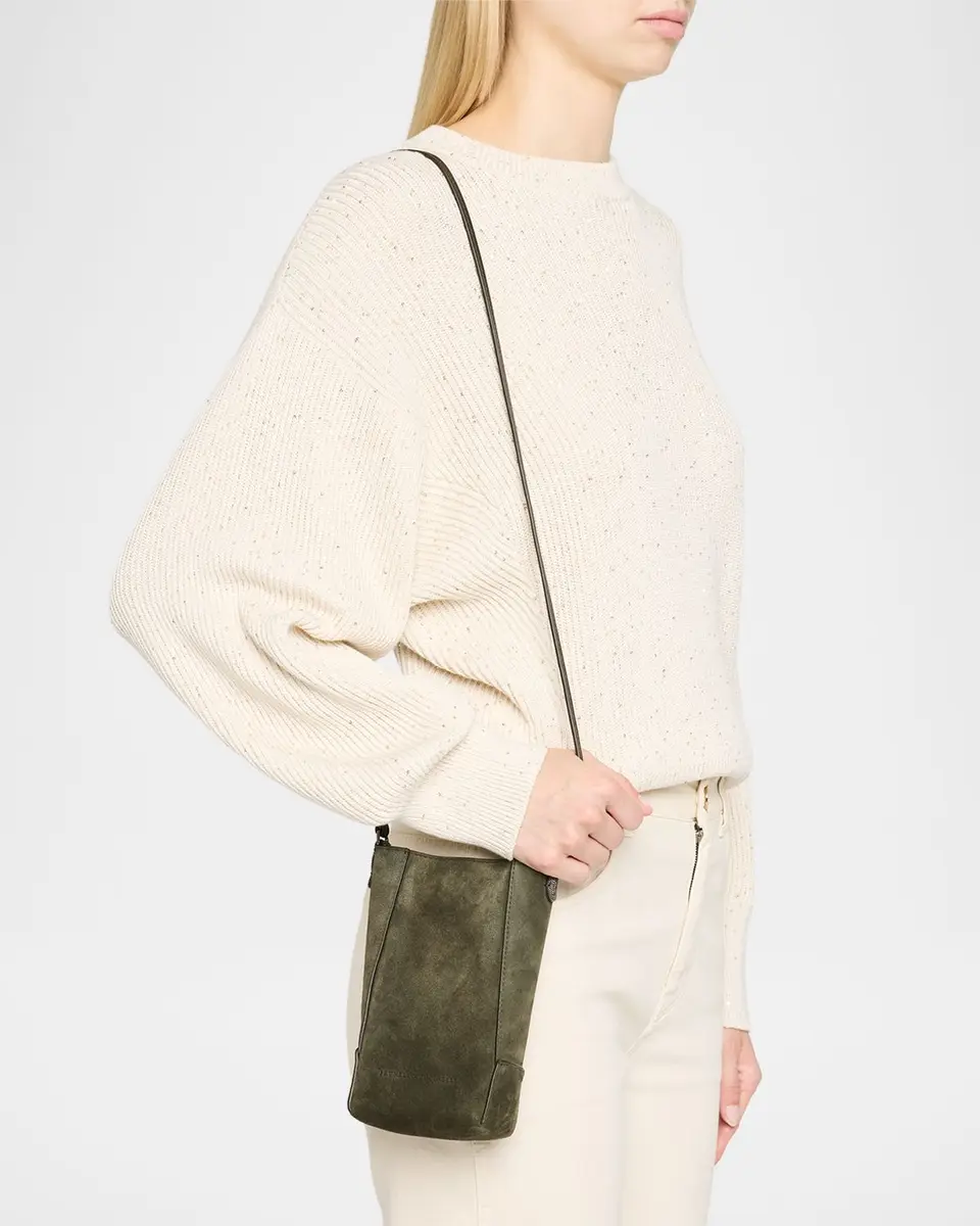 Brunello Cucinelli Suede Crossbody Bag | Thumbnail 2