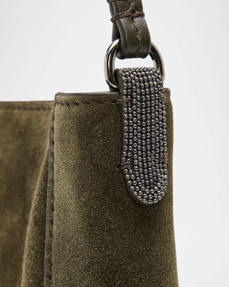 Brunello Cucinelli Suede Crossbody Bag | Thumbnail 6