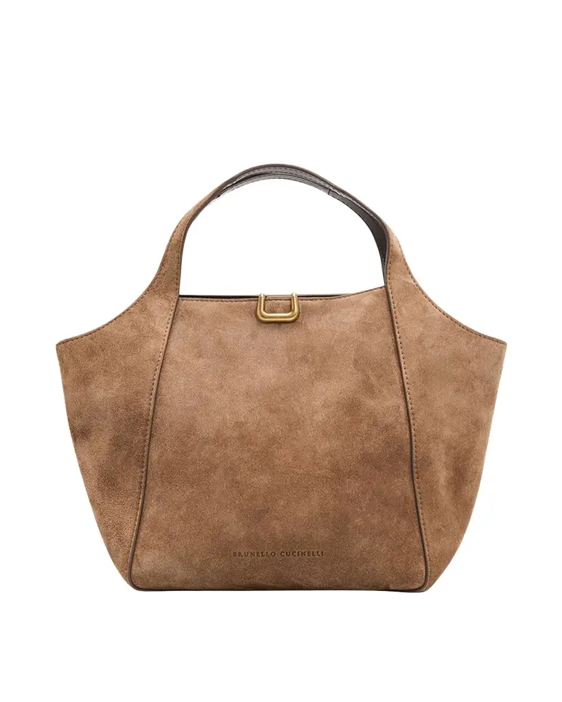 Brunello Cucinelli Suede Bucket Bag | Image 1 Brunello Cucinelli Suede Bucket Bag | Image 1