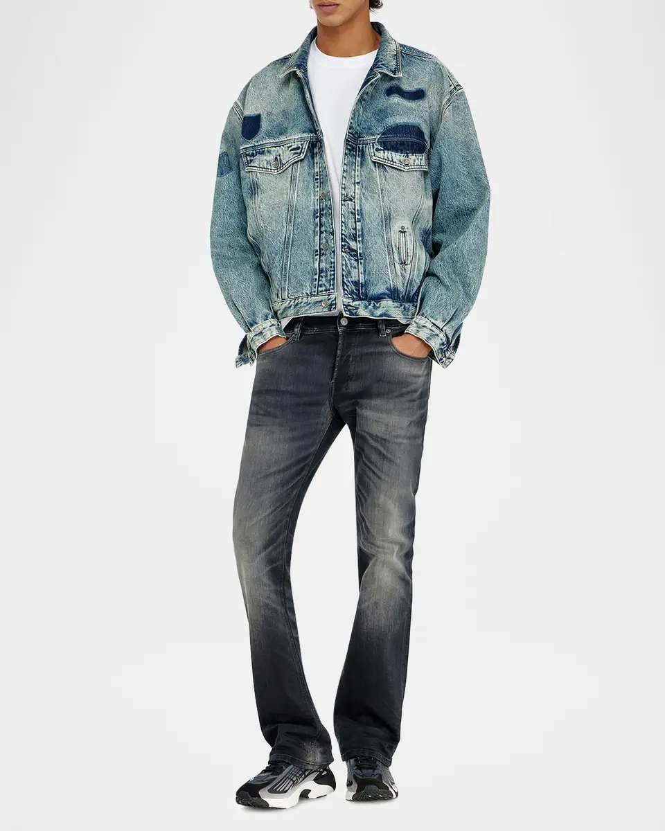 Diesel Men's Stretch Denim Slim Bootcut Jeans | Thumbnail 2 Diesel Men's Stretch Denim Slim Bootcut Jeans | Thumbnail 2