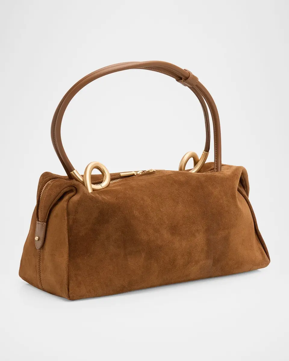 Cult Gaia Azariah Suede Satchel Bag | Thumbnail 2 Cult Gaia Azariah Suede Satchel Bag | Thumbnail 2