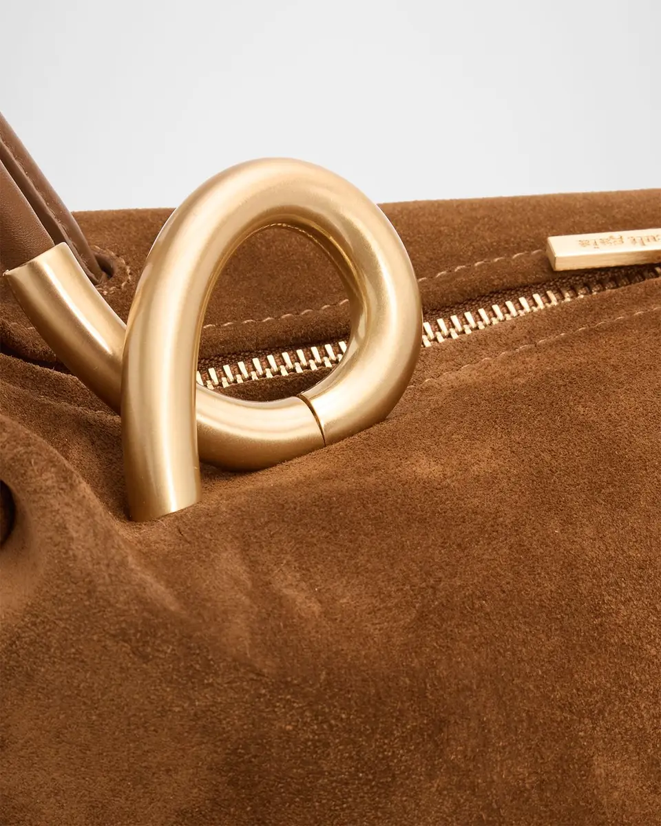 Cult Gaia Azariah Suede Satchel Bag | Thumbnail 4 Cult Gaia Azariah Suede Satchel Bag | Thumbnail 4