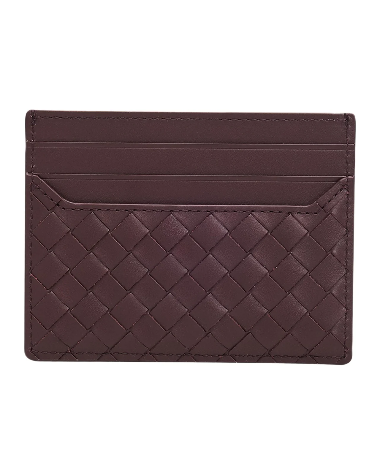 Bottega Veneta Men's Intrecciato Piccolo Leather Card Holder