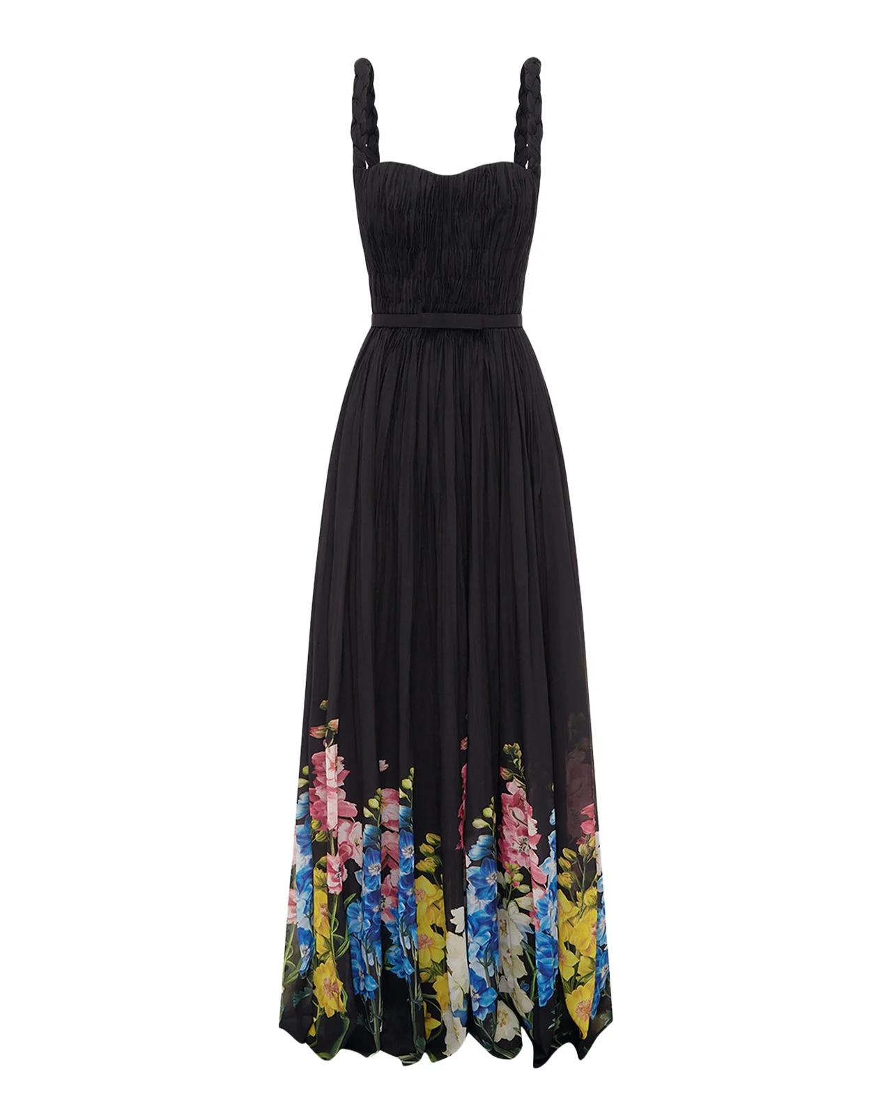 Angelina Ruched Floral-Print Maxi Dress Angelina Ruched Floral-Print Maxi Dress