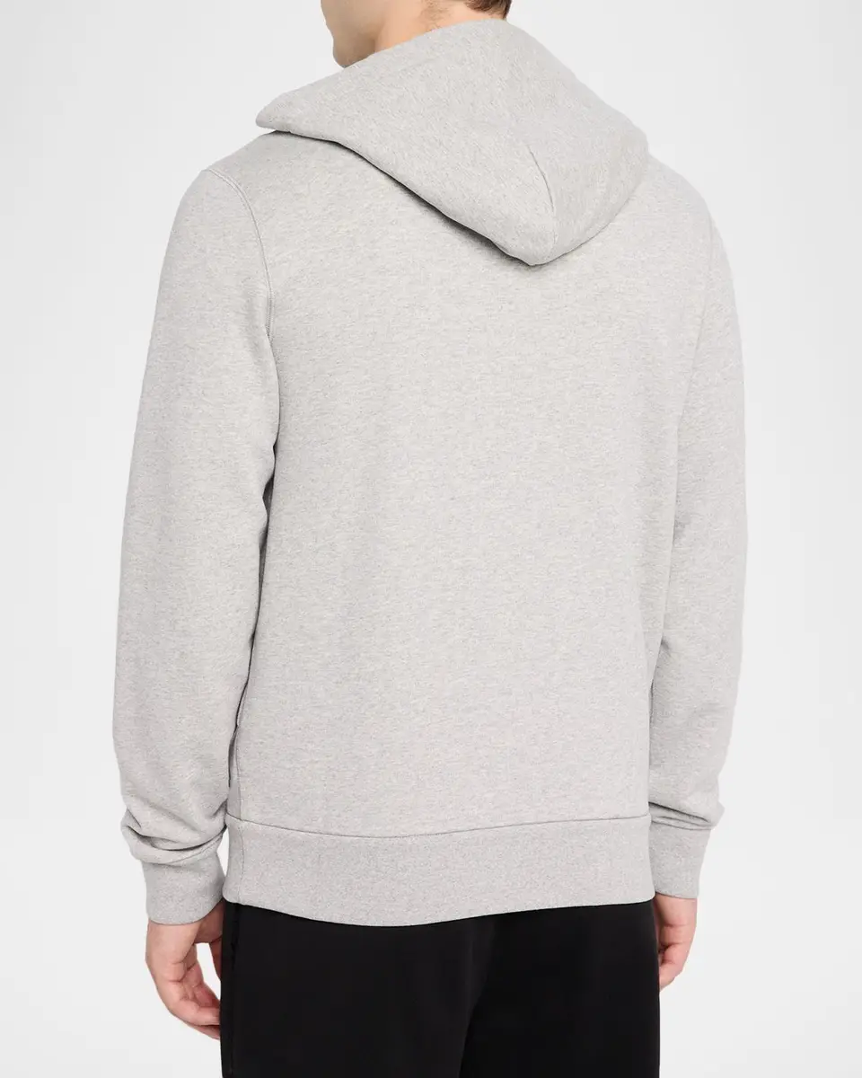 Moncler Men's Sketched Logo Zip-Up Cotton Hoodie | Thumbnail 3 Moncler Men's Sketched Logo Zip-Up Cotton Hoodie | Thumbnail 3
