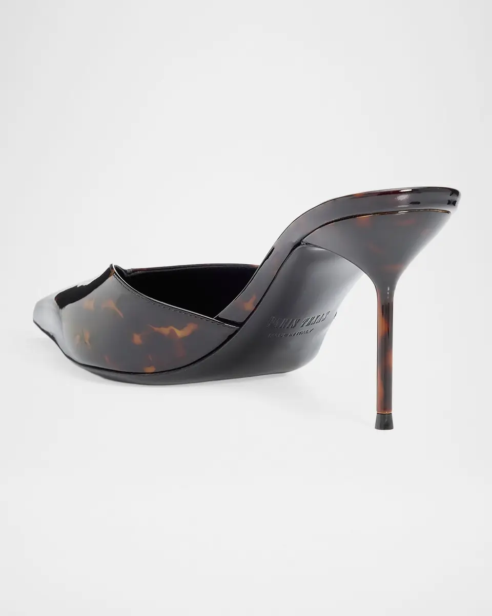 Paris Texas 70mm Lidia Tortoiseshell Patent Leather Mule Pumps | Thumbnail 2 Paris Texas 70mm Lidia Tortoiseshell Patent Leather Mule Pumps | Thumbnail 2