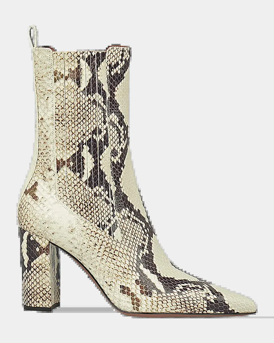 Paris Texas Anja 85MM Snakeskin-Embossed Leather Ankle Boots | Thumbnail 2 Paris Texas Anja 85MM Snakeskin-Embossed Leather Ankle Boots | Thumbnail 2