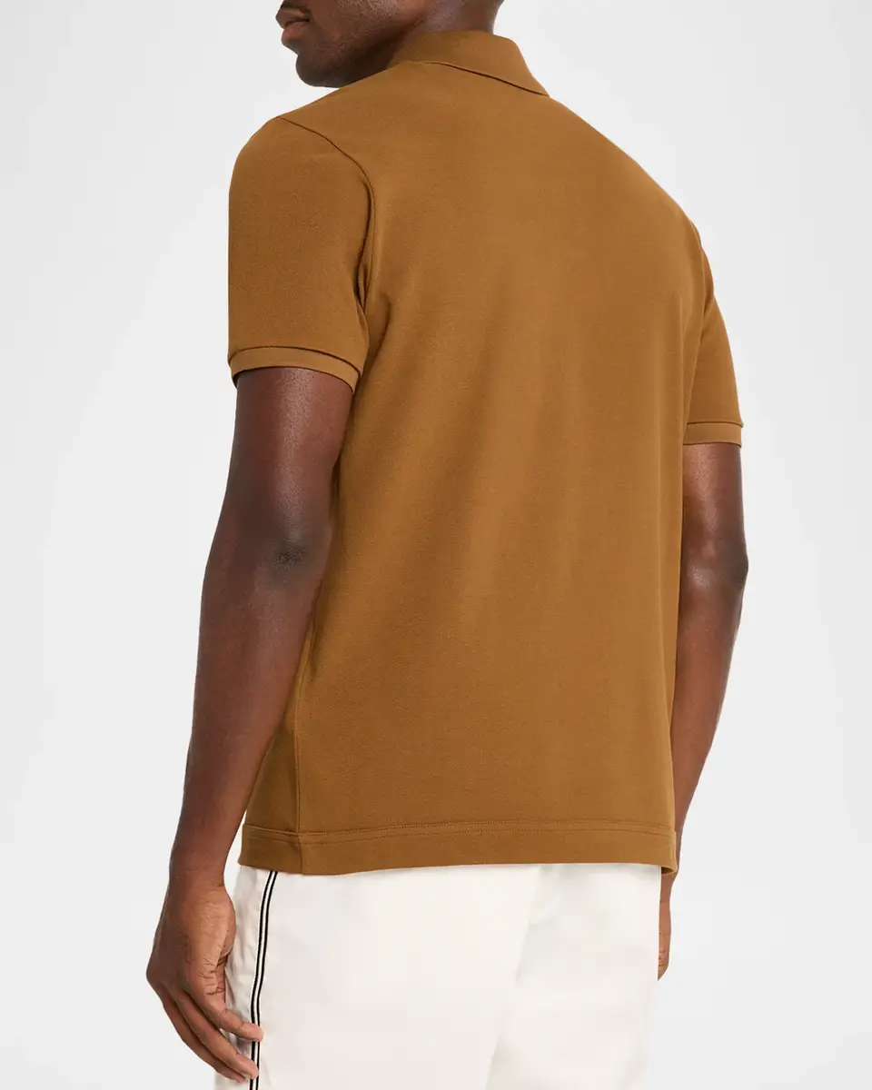Moncler Men's Logo Patch Short-Sleeve Polo Shirt | Thumbnail 3 Moncler Men's Logo Patch Short-Sleeve Polo Shirt | Thumbnail 3