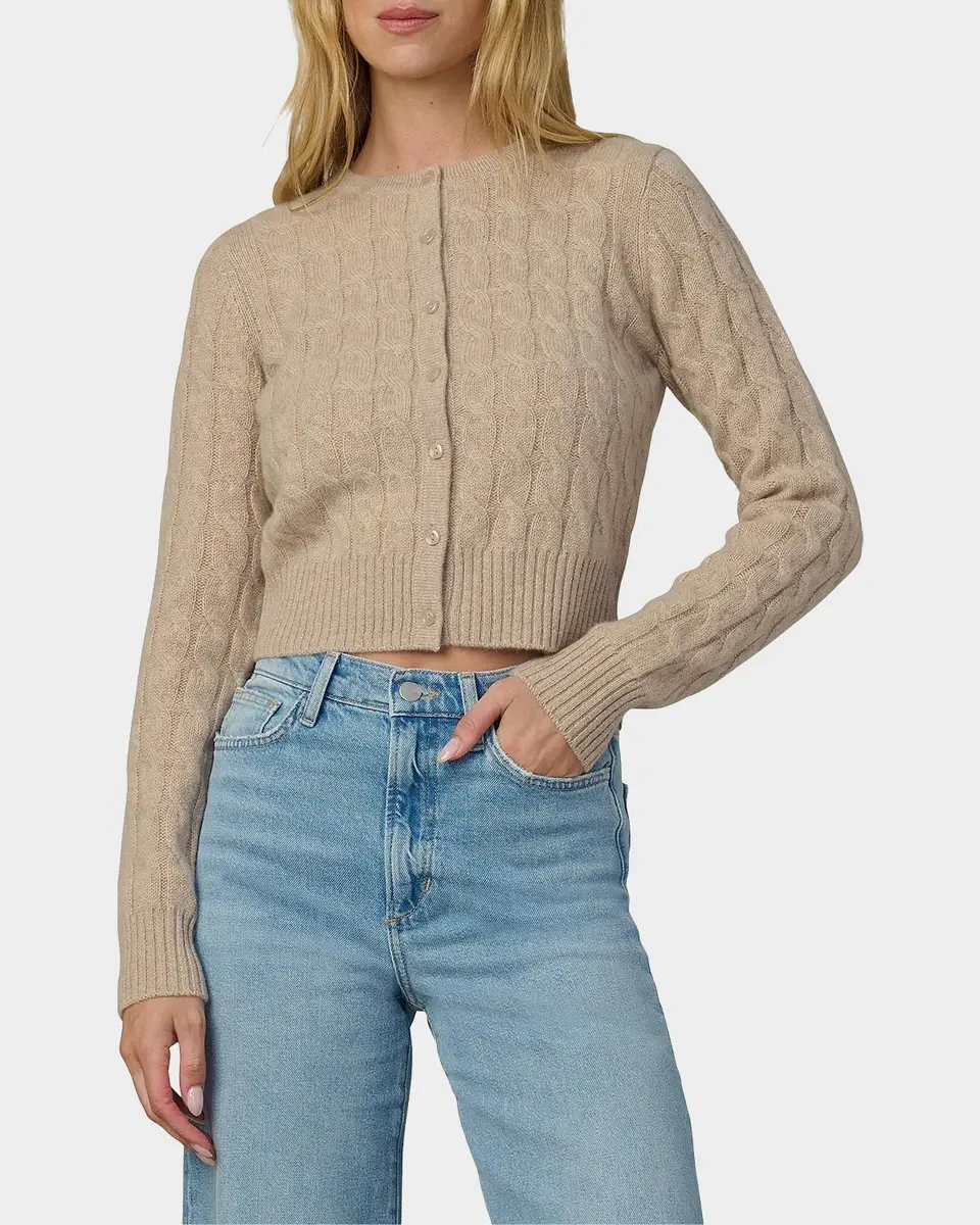 Joe's Jeans The Cable Dani Cashmere Cardigan | Thumbnail 4 Joe's Jeans The Cable Dani Cashmere Cardigan | Thumbnail 4