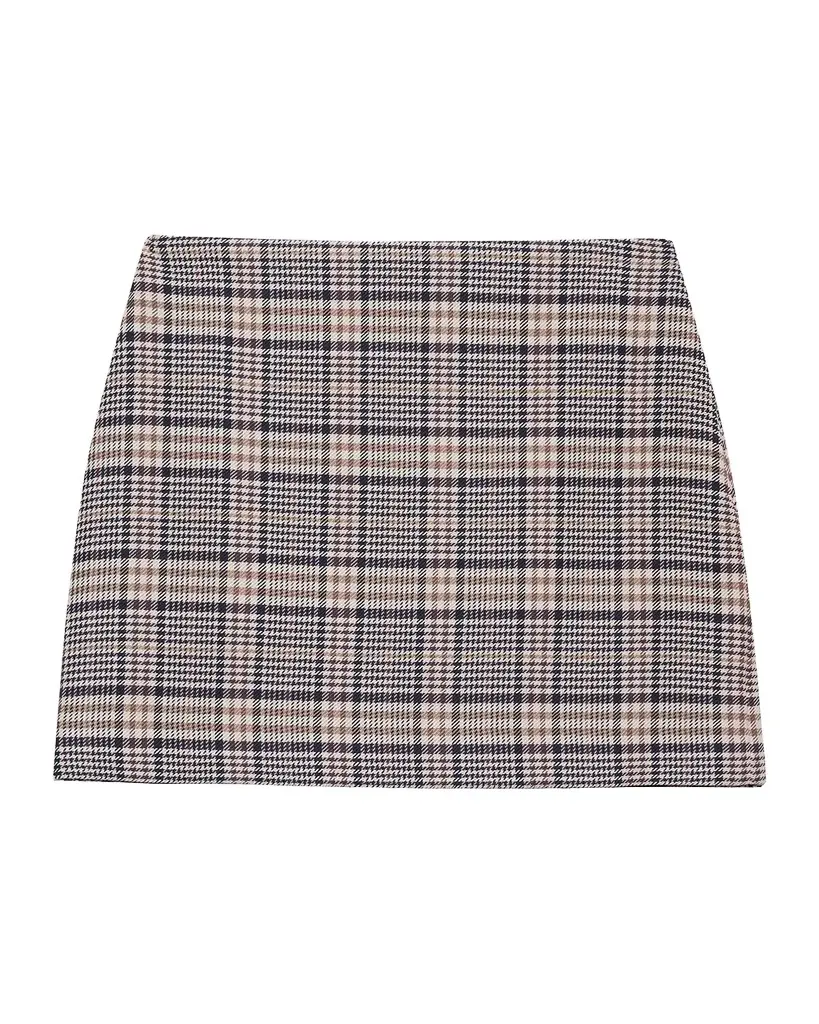 Anine Bing Tierra Check Mini Skirt | Image 1 Anine Bing Tierra Check Mini Skirt | Image 1