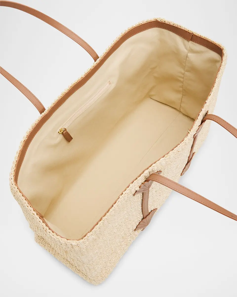 POOLSIDE St. Tropez Applique Straw Tote Bag | Thumbnail 6