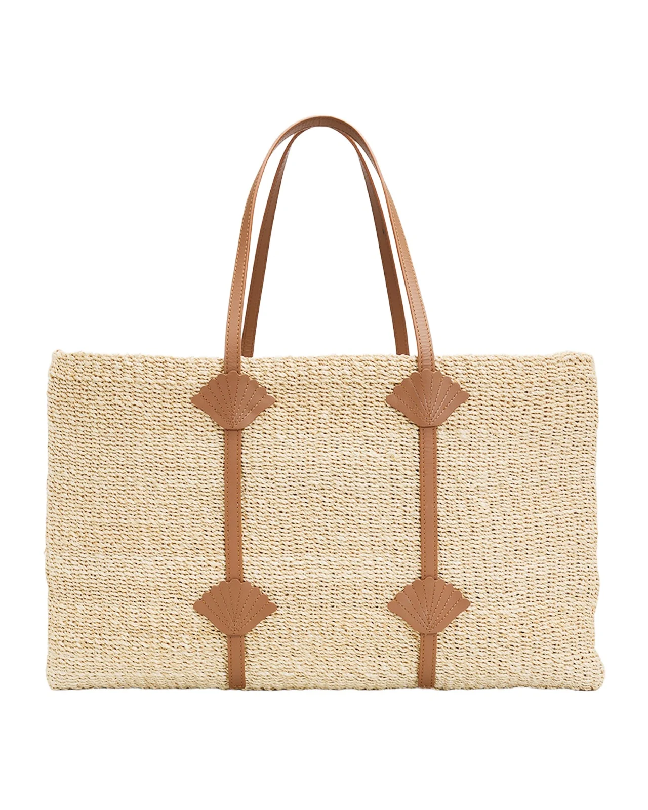 St. Tropez Applique Straw Tote Bag St. Tropez Applique Straw Tote Bag