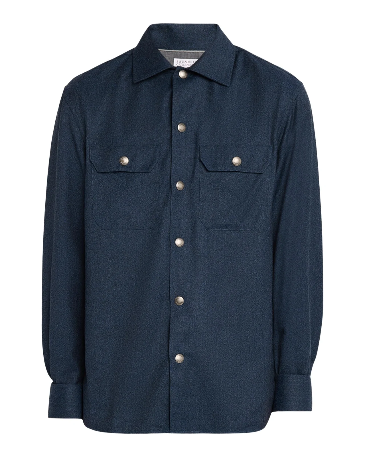 Men's Wool Snap-Front Overshirt