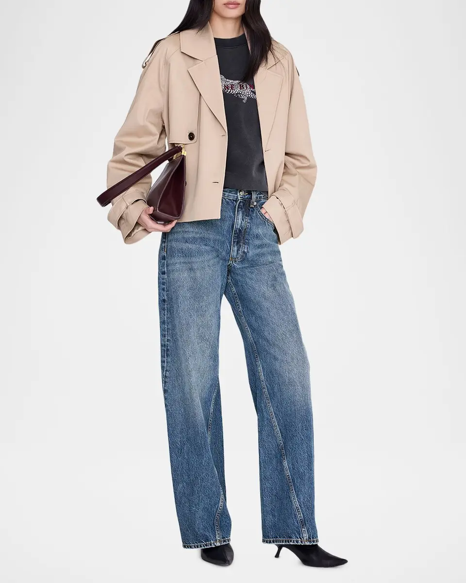 Anine Bing Spencer Embroidered Sweatshirt | Thumbnail 2 Anine Bing Spencer Embroidered Sweatshirt | Thumbnail 2