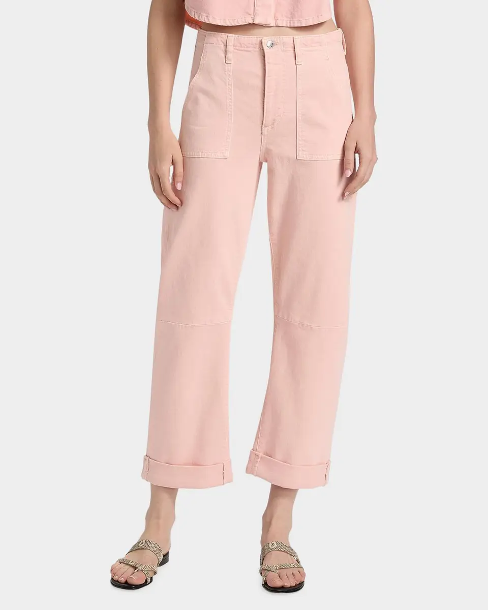Le Jean Utility Soft Barrel Crop Jeans | Thumbnail 4 Le Jean Utility Soft Barrel Crop Jeans | Thumbnail 4