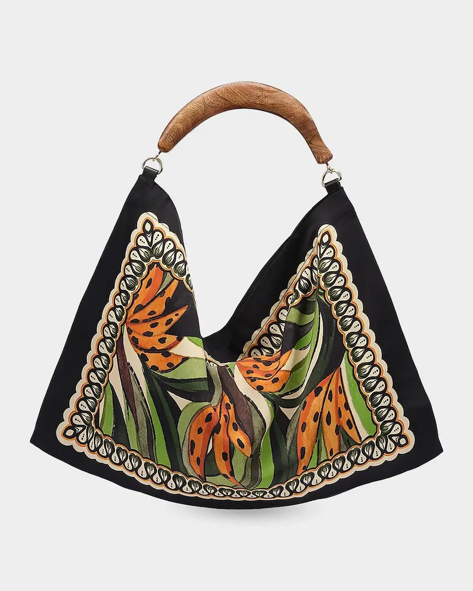 Farm Rio Tropical-Print Medium Scarf Bag | Thumbnail 2
