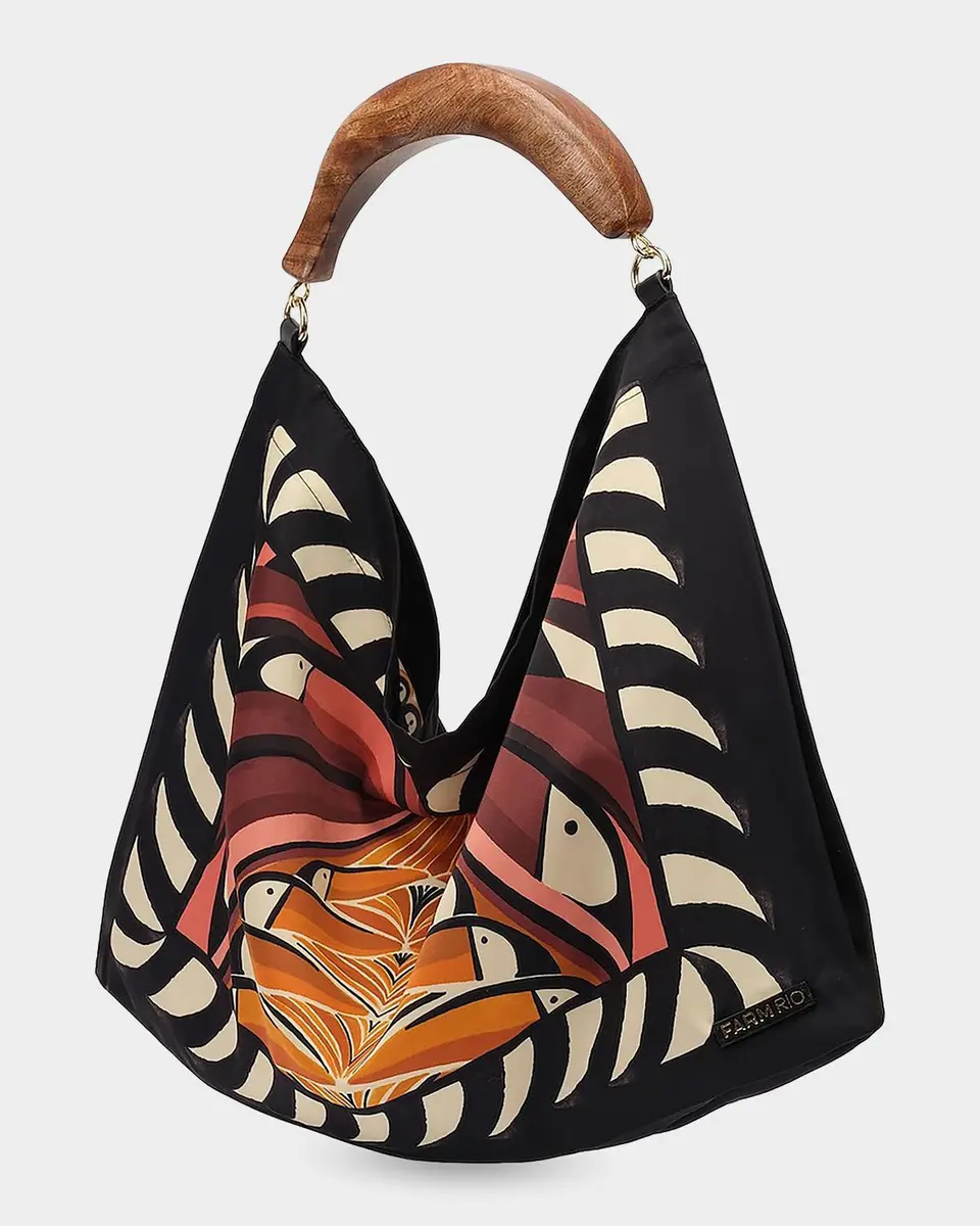 Farm Rio Tropical-Print Medium Scarf Bag | Thumbnail 3
