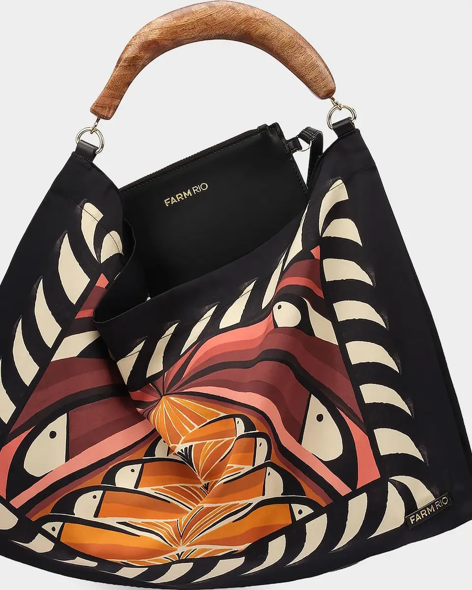Farm Rio Tropical-Print Medium Scarf Bag | Thumbnail 4