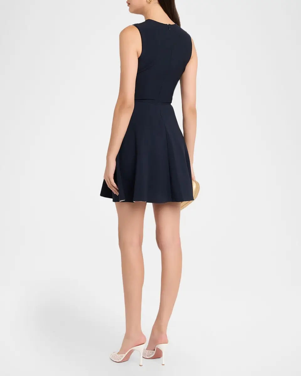 Oscar de la Renta Sleeveless Peony Print Mini Dress | Thumbnail 3