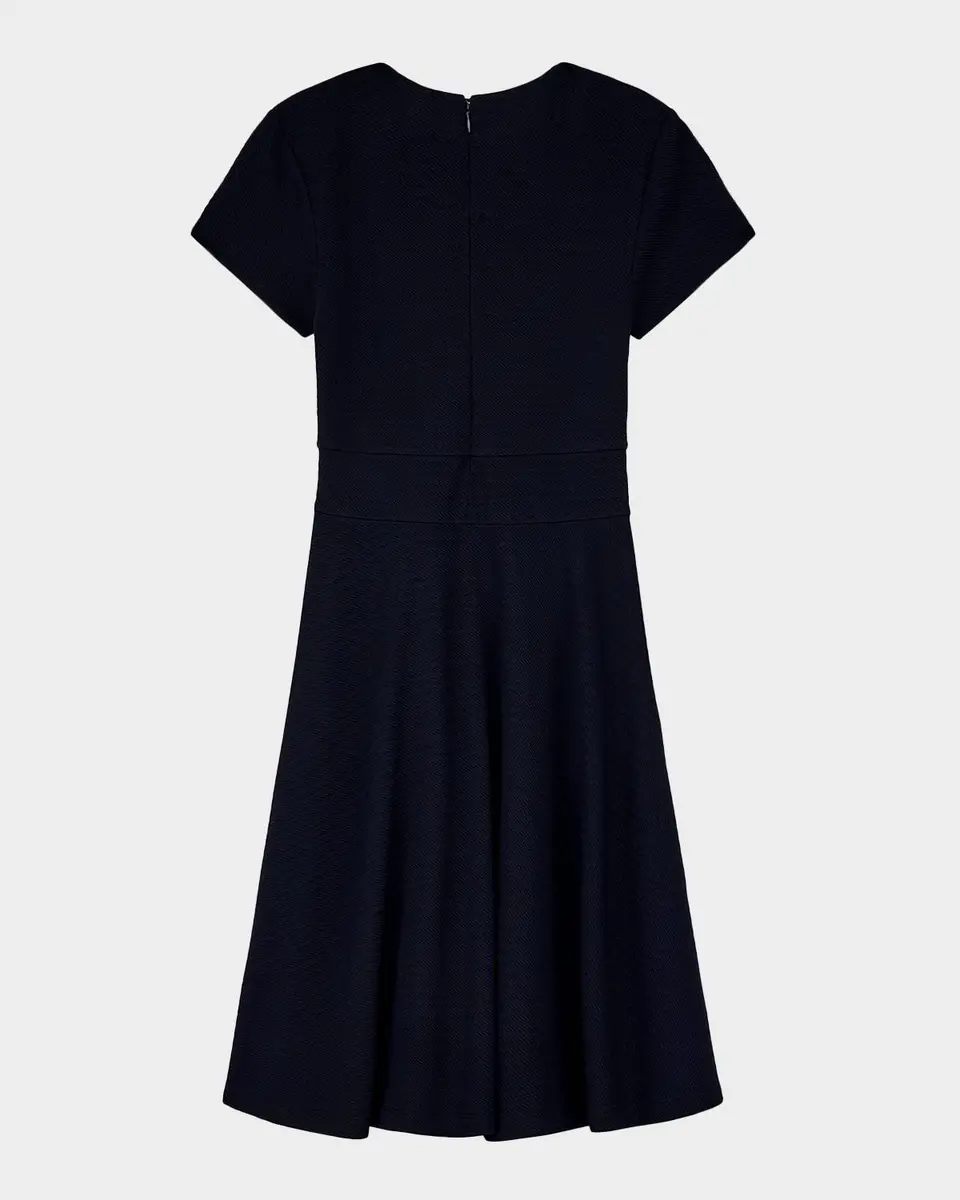 Emporio Armani Textured Knit A-Line Midi Dress | Thumbnail 6 Emporio Armani Textured Knit A-Line Midi Dress | Thumbnail 6
