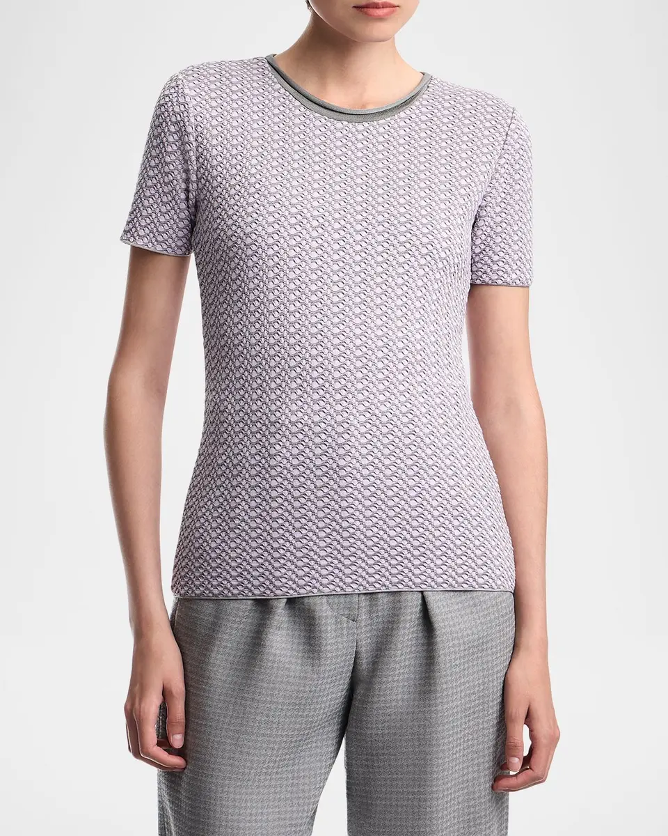 Emporio Armani Abstract Knit Rolled-Neck Sweater | Thumbnail 4 Emporio Armani Abstract Knit Rolled-Neck Sweater | Thumbnail 4