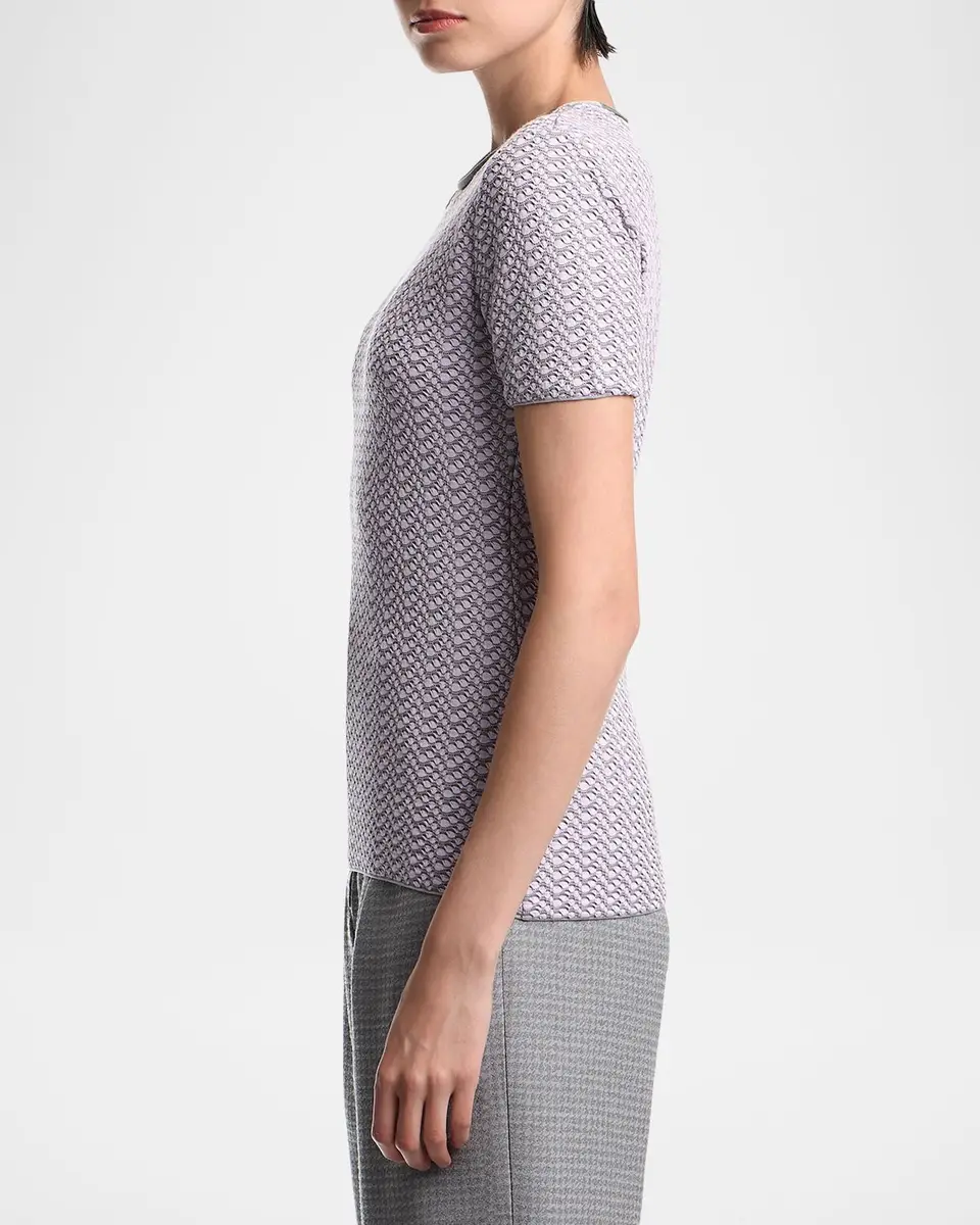 Emporio Armani Abstract Knit Rolled-Neck Sweater | Thumbnail 6 Emporio Armani Abstract Knit Rolled-Neck Sweater | Thumbnail 6