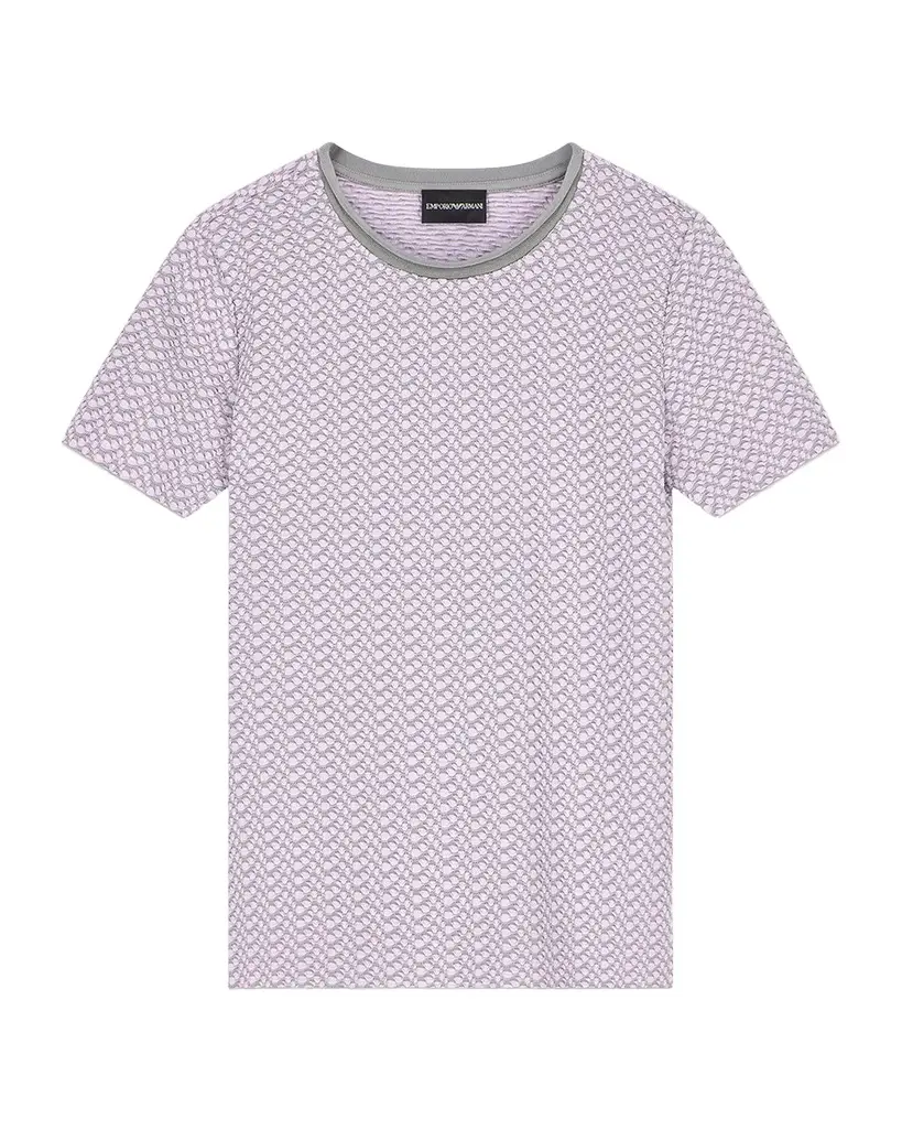 Emporio Armani Abstract Knit Rolled-Neck Sweater | Image 1 Emporio Armani Abstract Knit Rolled-Neck Sweater | Image 1