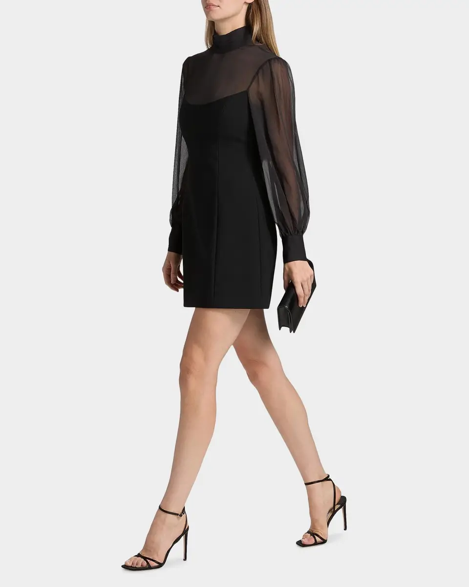 Cinq à Sept Fili Mesh Tieneck Mini Dress | Thumbnail 2
