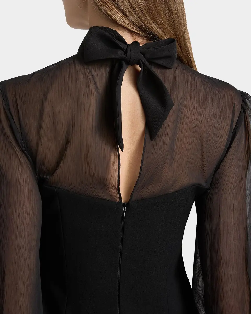 Cinq à Sept Fili Mesh Tieneck Mini Dress | Thumbnail 5