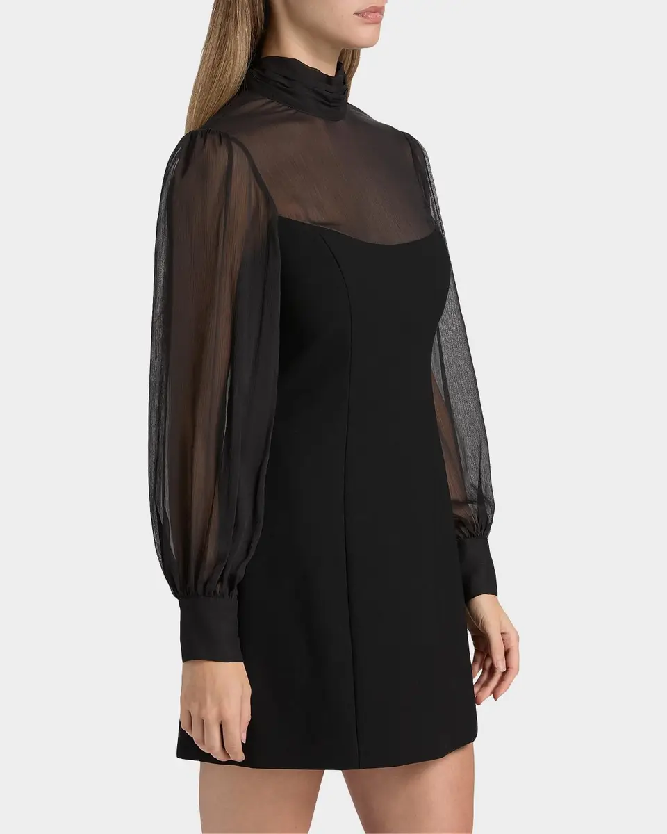 Cinq à Sept Fili Mesh Tieneck Mini Dress | Thumbnail 7