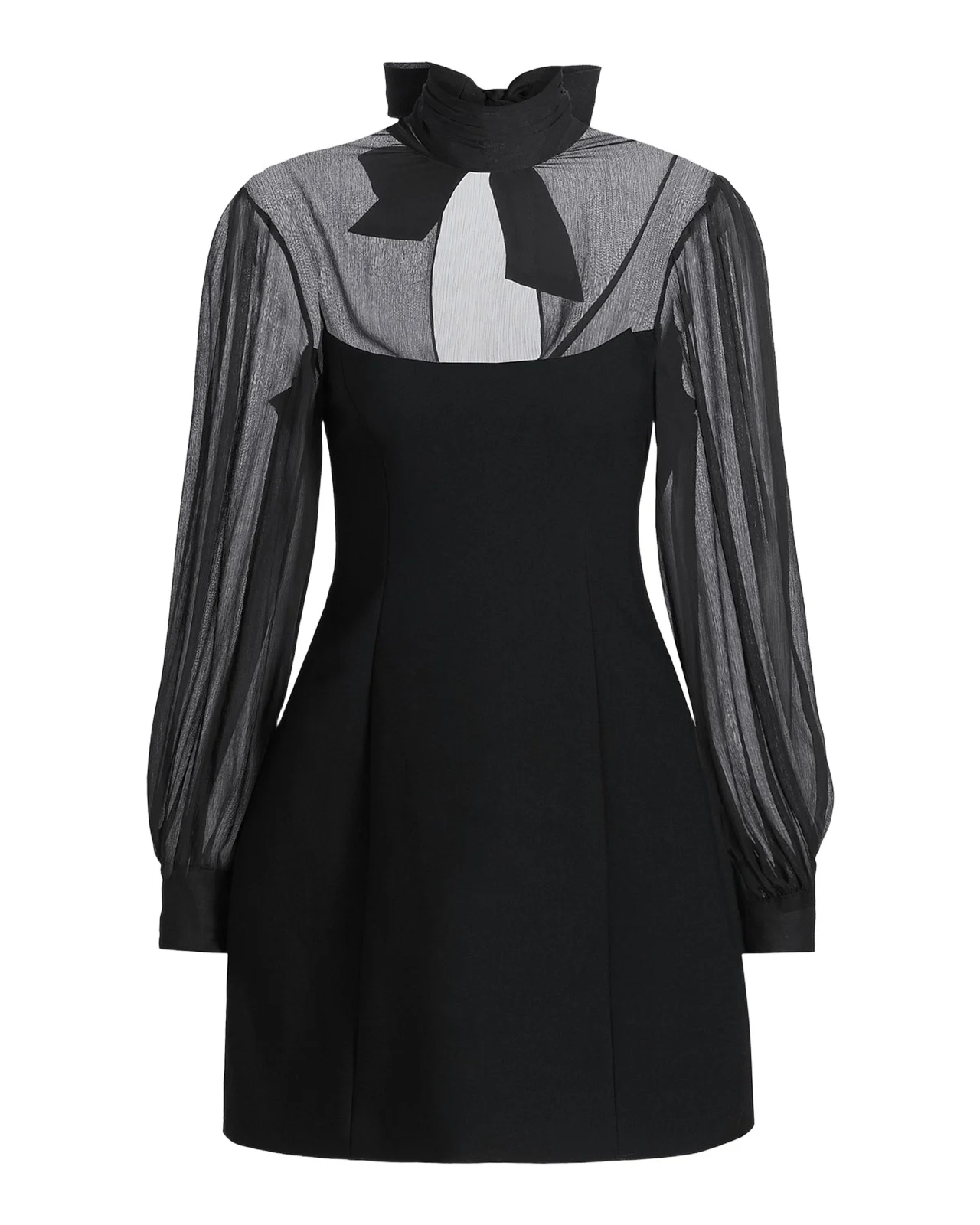 Fili Mesh Tieneck Mini Dress