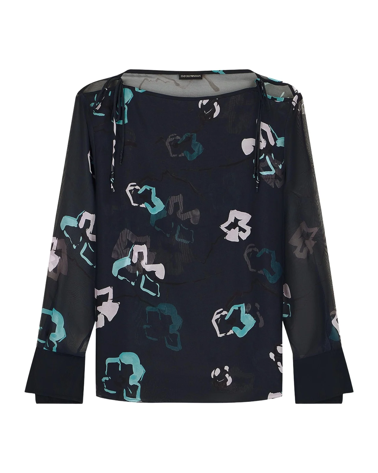 Floral-Print Chiffon Blouse Floral-Print Chiffon Blouse