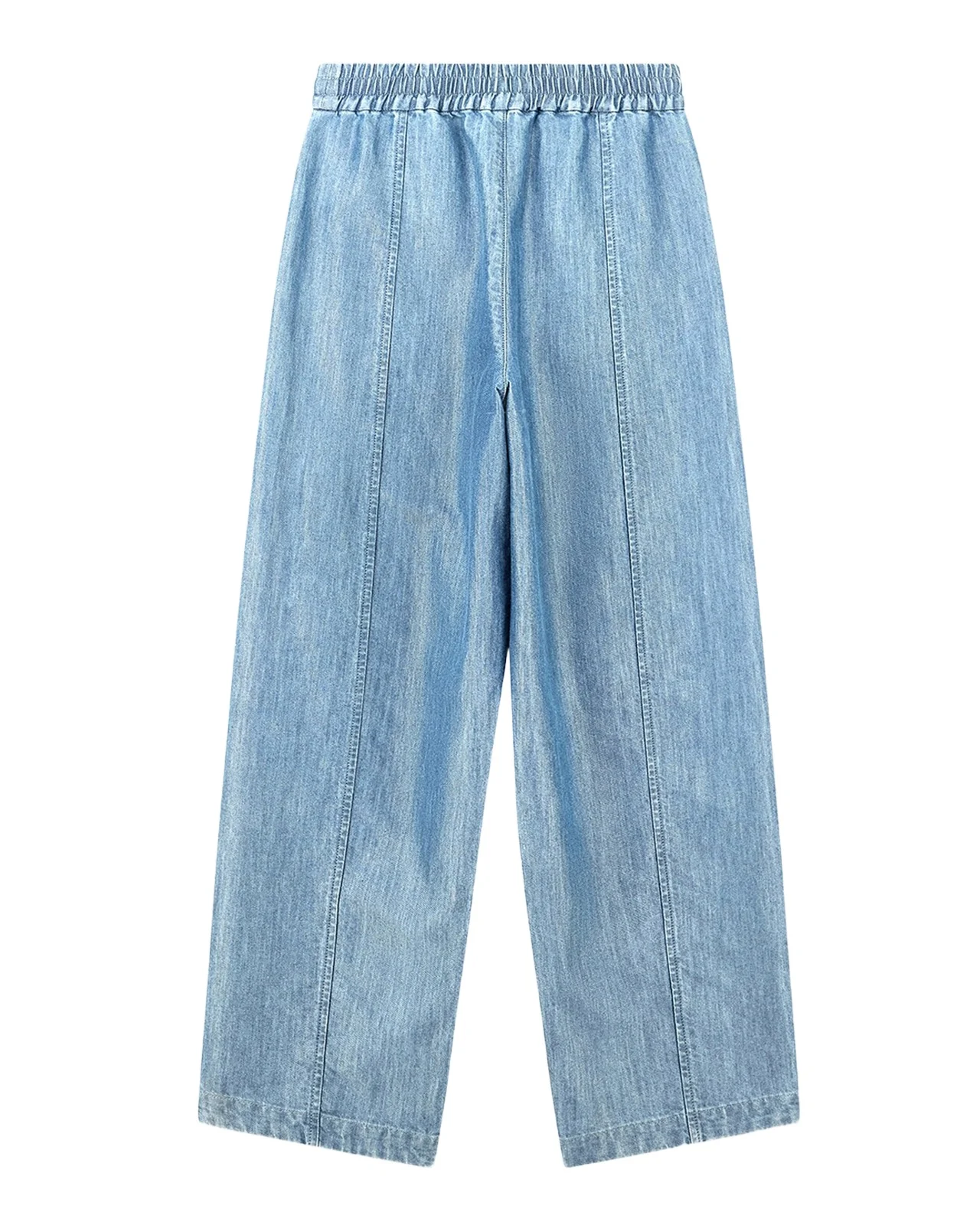 Wide-Leg Denim Palazzo Trousers Wide-Leg Denim Palazzo Trousers