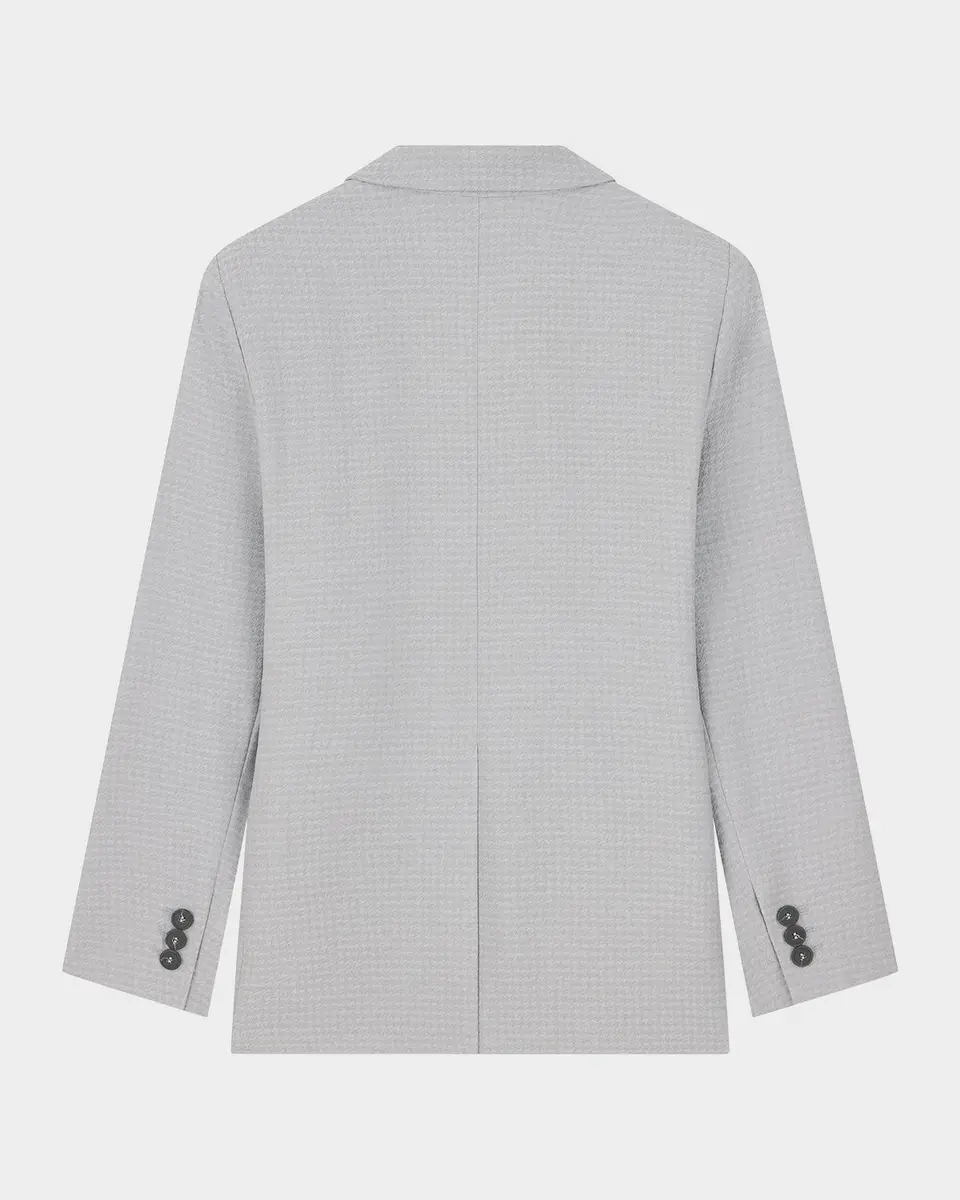 Emporio Armani Single-Breasted Houndstooth Blazer | Thumbnail 3 Emporio Armani Single-Breasted Houndstooth Blazer | Thumbnail 3