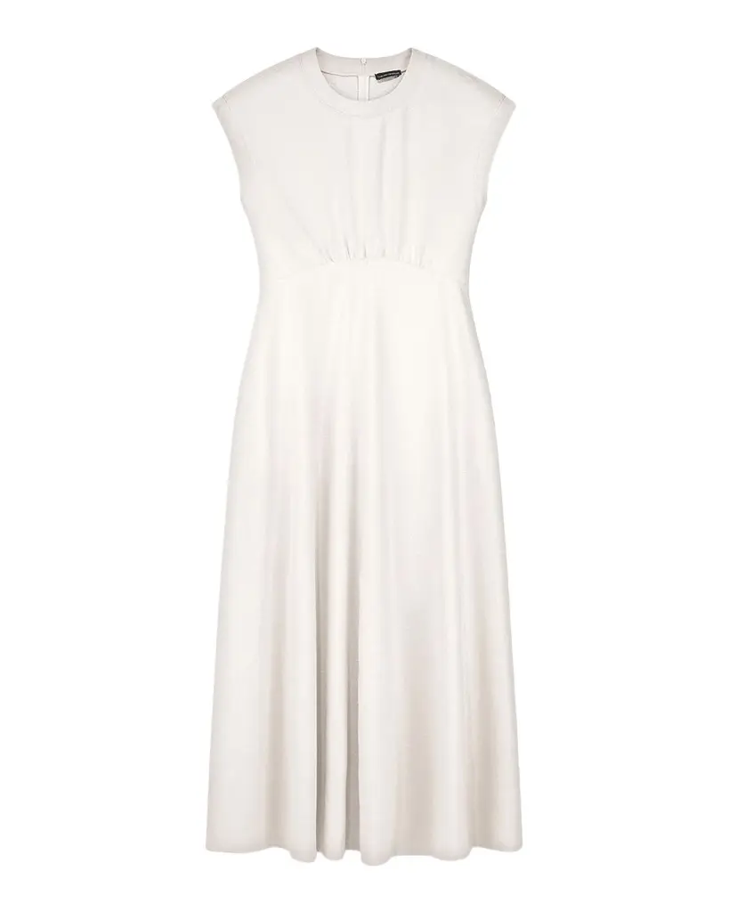 Emporio Armani Shimmering A-Line Midi Dress | Image 1 Emporio Armani Shimmering A-Line Midi Dress | Image 1
