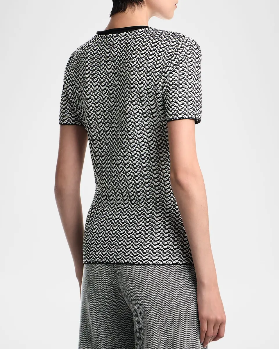 Emporio Armani Abstract Knit Rolled-Neck Sweater | Thumbnail 3 Emporio Armani Abstract Knit Rolled-Neck Sweater | Thumbnail 3