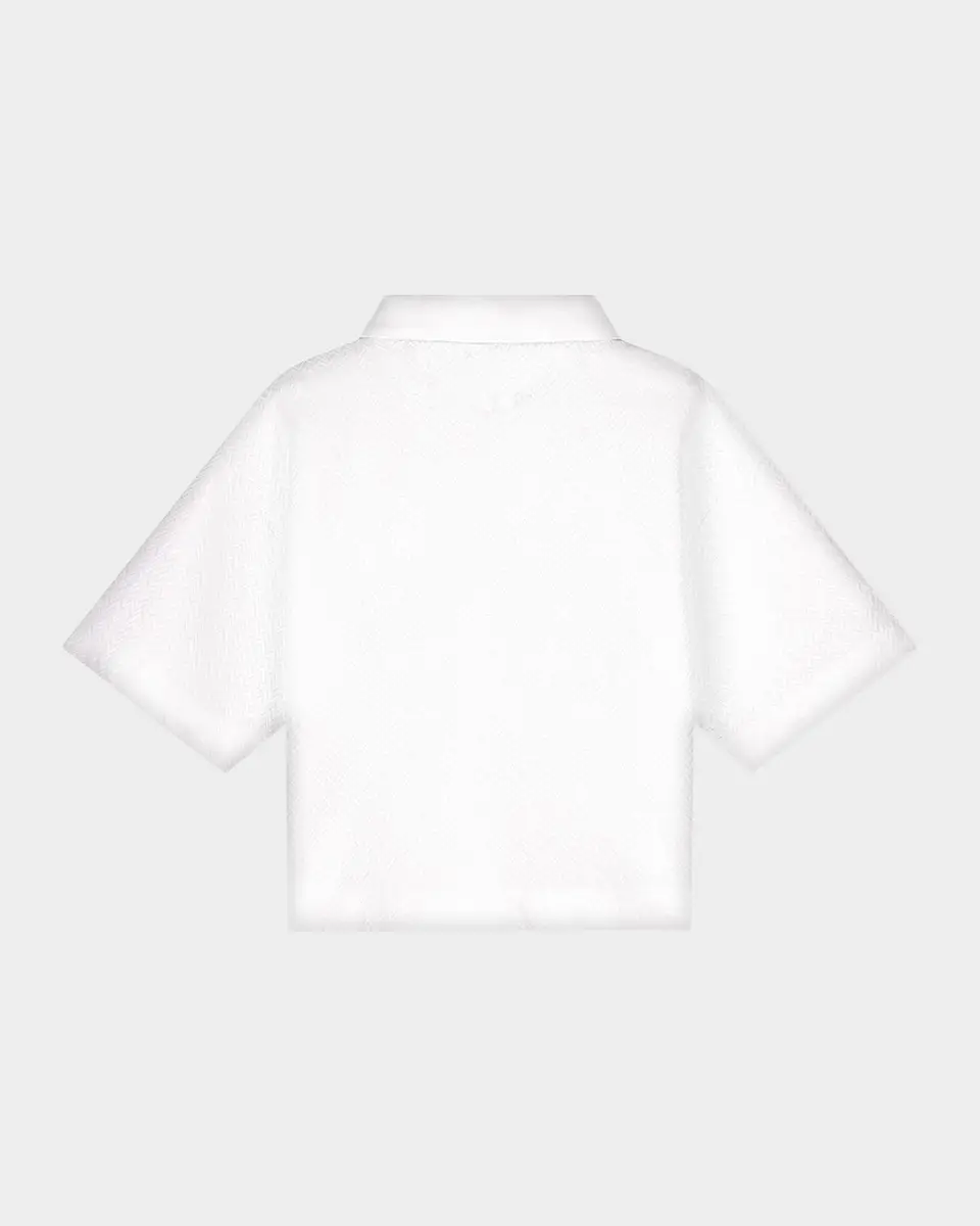 Emporio Armani Chevron Jacquard-Knit Polo Sweater | Thumbnail 7 Emporio Armani Chevron Jacquard-Knit Polo Sweater | Thumbnail 7
