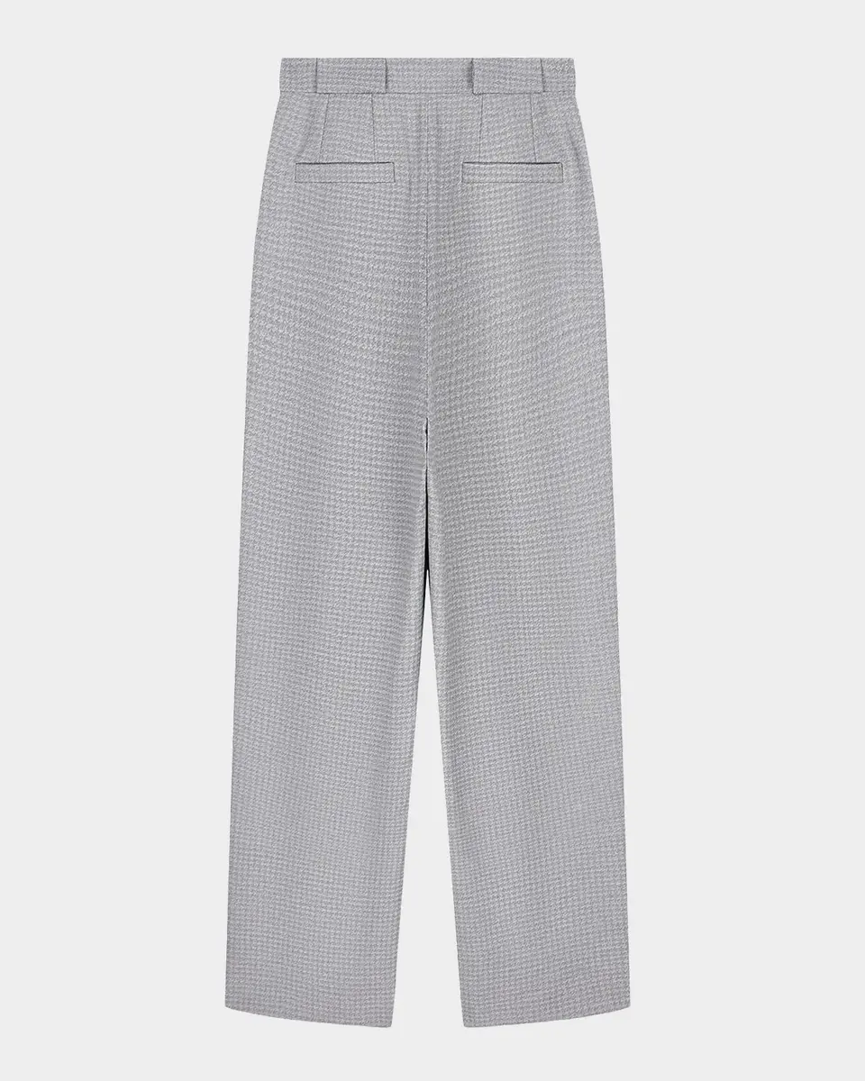 Emporio Armani Pleated Houndstooth Palazzo Trousers | Thumbnail 3 Emporio Armani Pleated Houndstooth Palazzo Trousers | Thumbnail 3
