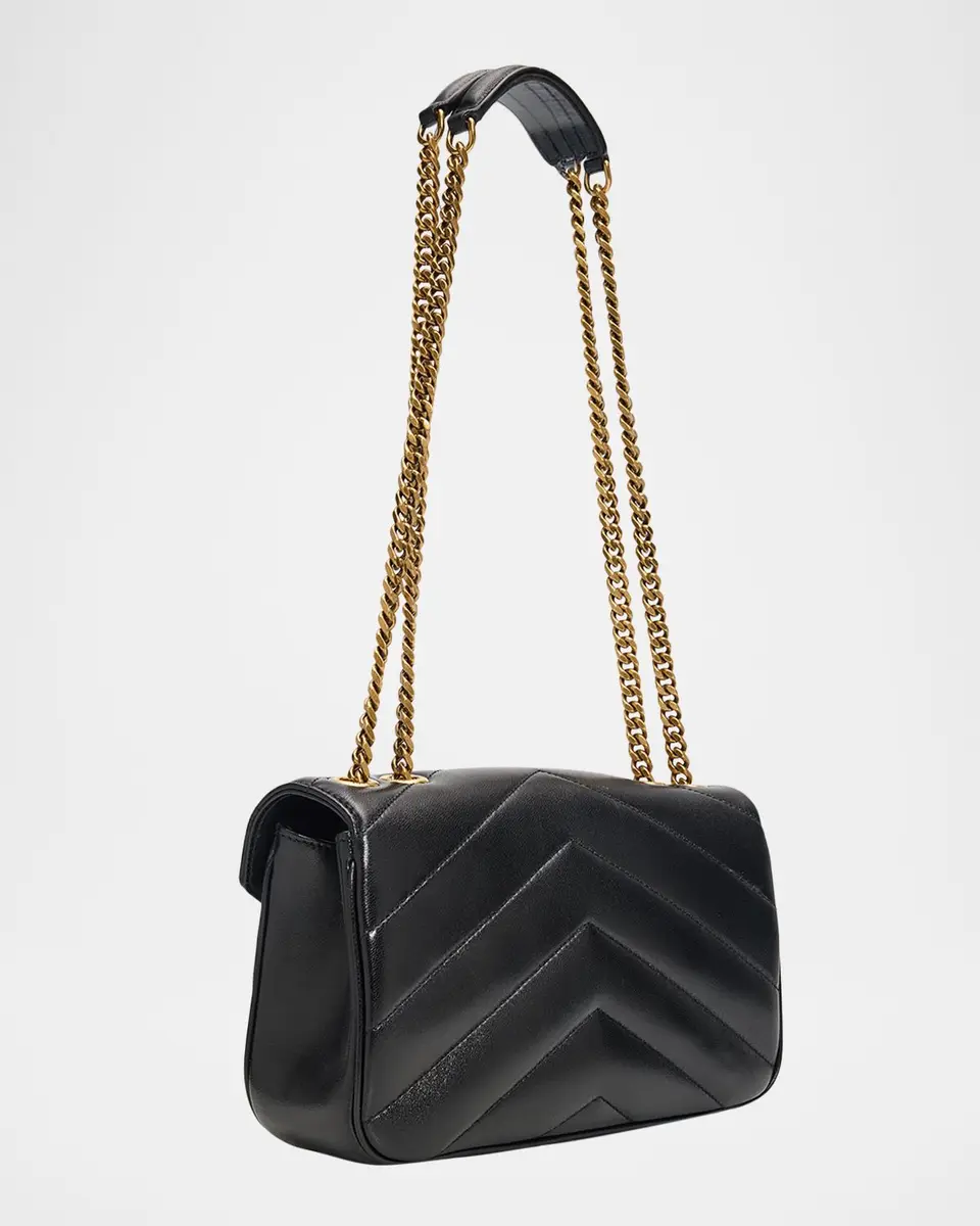 Saint Laurent Loulou YSL Quilted Leather Shoulder Bag | Thumbnail 3