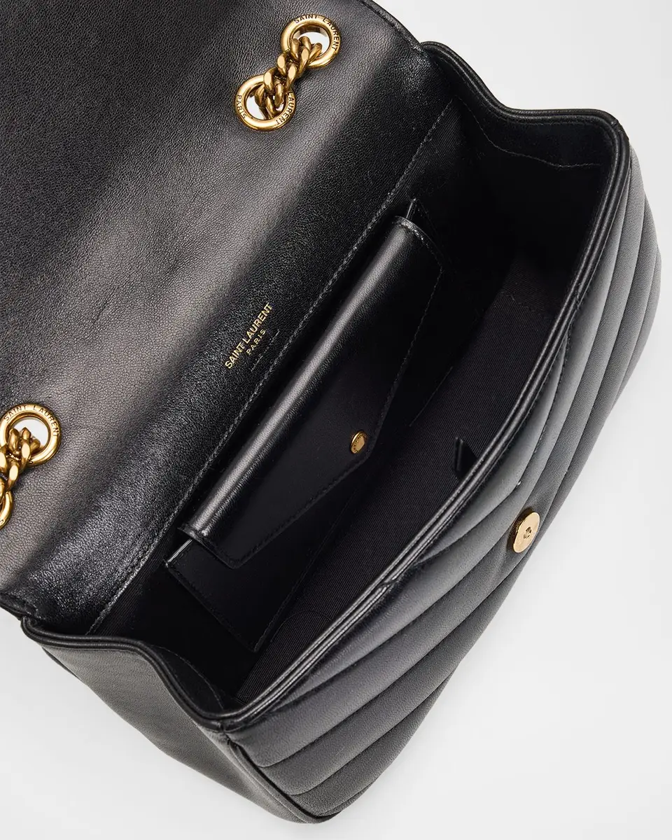 Saint Laurent Loulou YSL Quilted Leather Shoulder Bag | Thumbnail 4