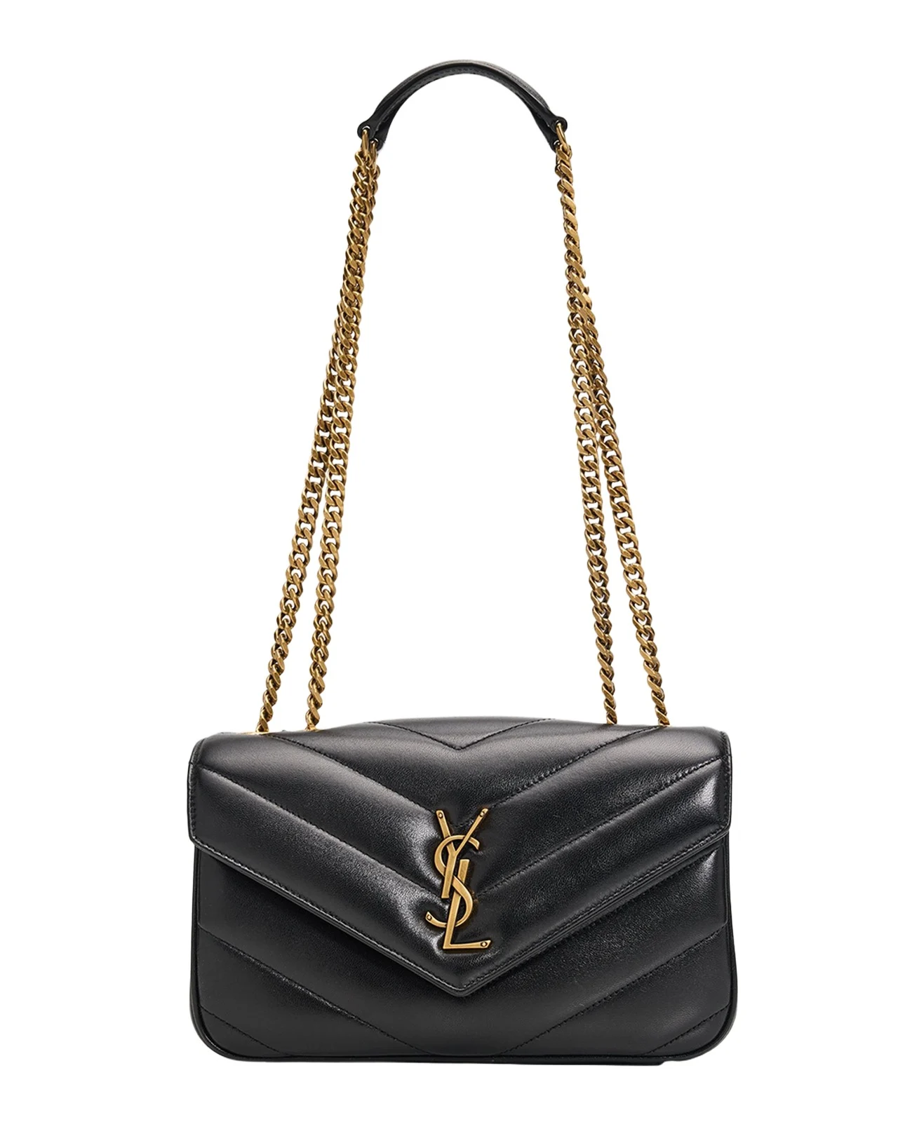 Saint Laurent Loulou YSL Quilted Leather Shoulder Bag