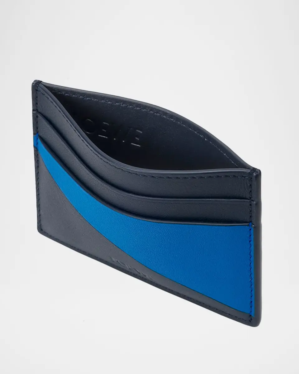 Loewe Men's Color-Block Leather Card Holder | Thumbnail 2 Loewe Men's Color-Block Leather Card Holder | Thumbnail 2