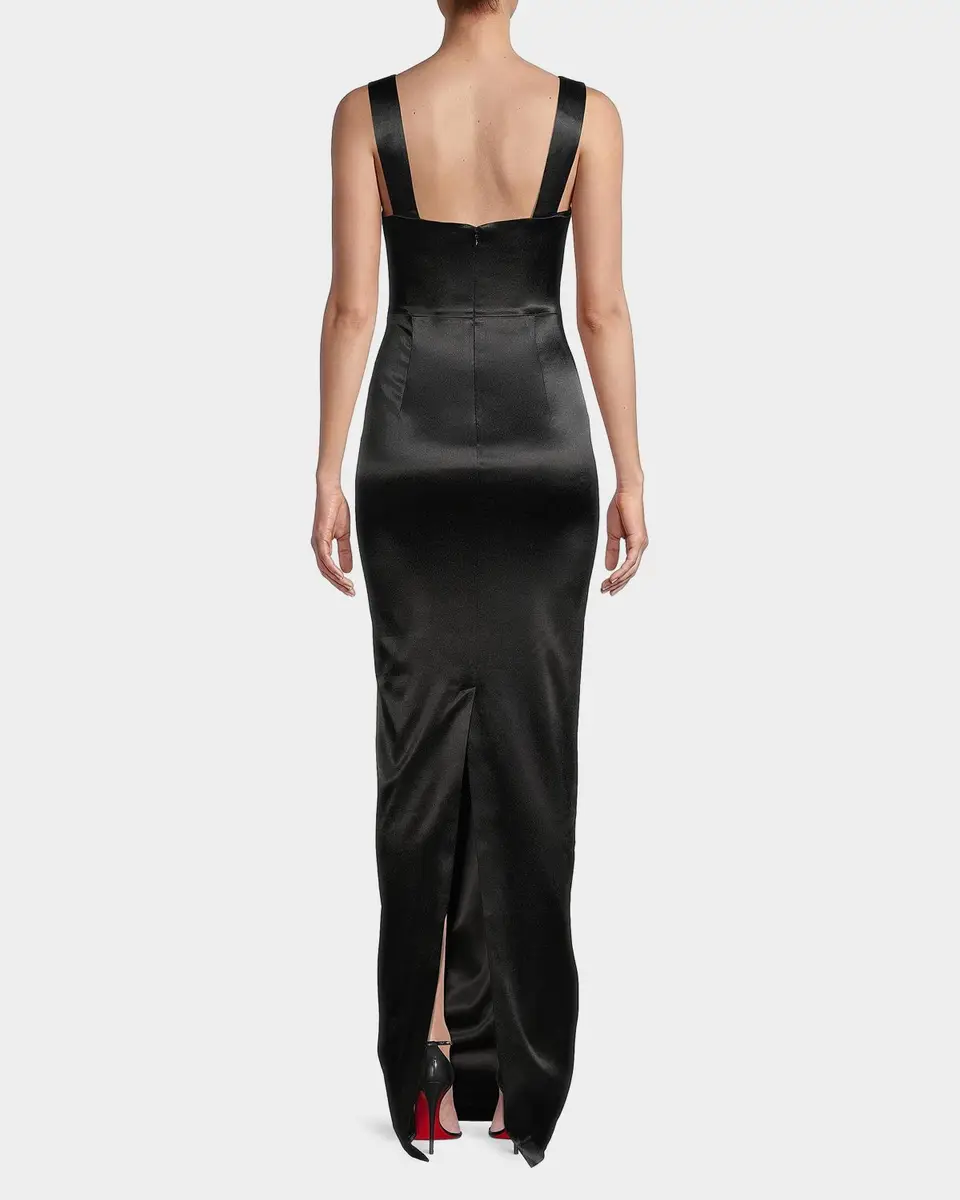 Sau Lee Palmela Sleeveless Satin Gown | Thumbnail 3 Sau Lee Palmela Sleeveless Satin Gown | Thumbnail 3