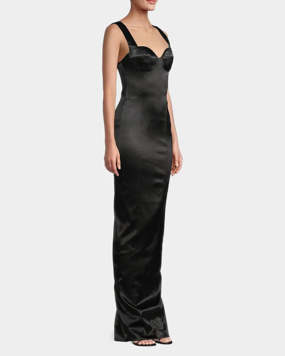Sau Lee Palmela Sleeveless Satin Gown | Thumbnail 6 Sau Lee Palmela Sleeveless Satin Gown | Thumbnail 6