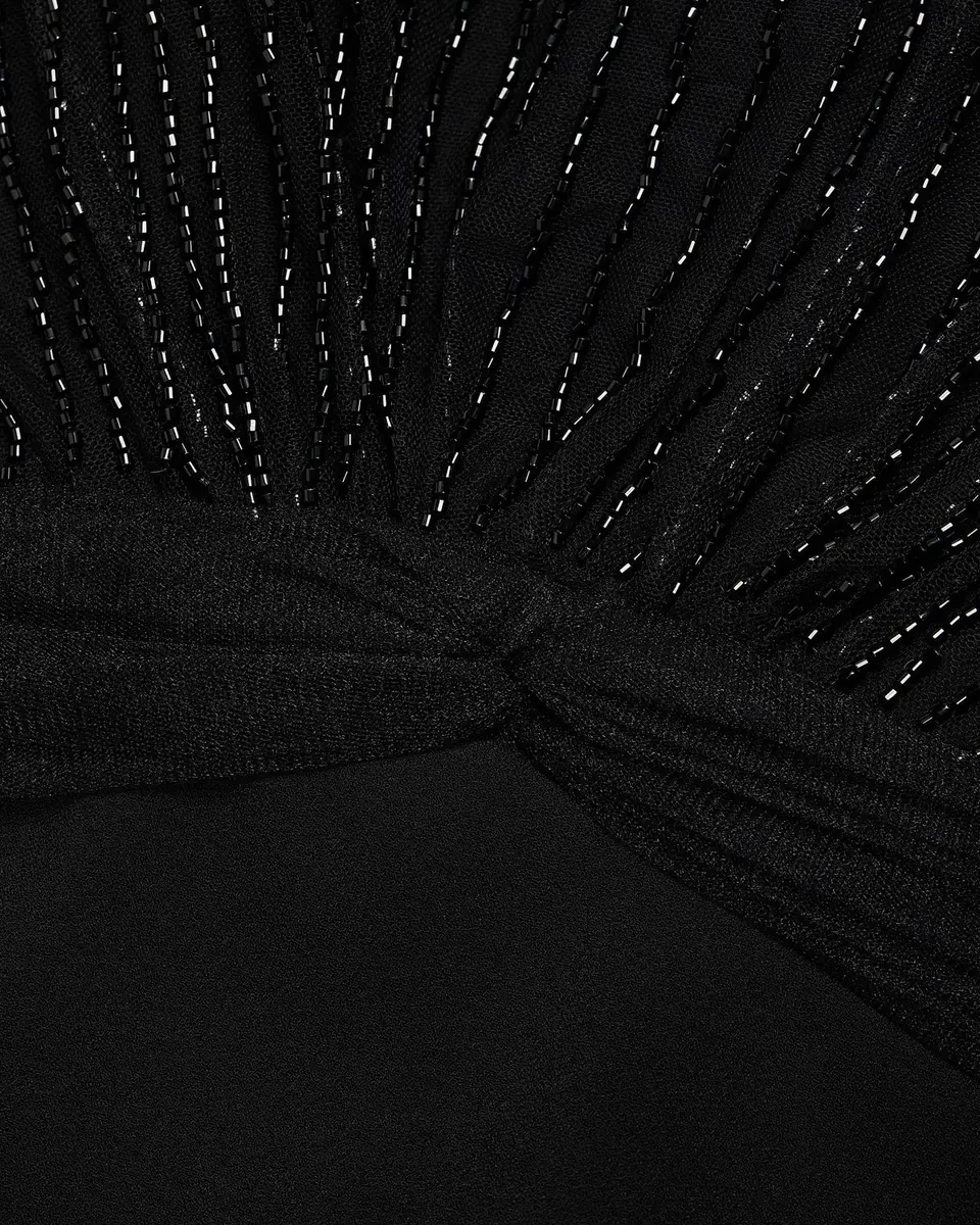 Rene Ruiz Collection Beaded Illusion Trumpet Gown | Thumbnail 6 Rene Ruiz Collection Beaded Illusion Trumpet Gown | Thumbnail 6