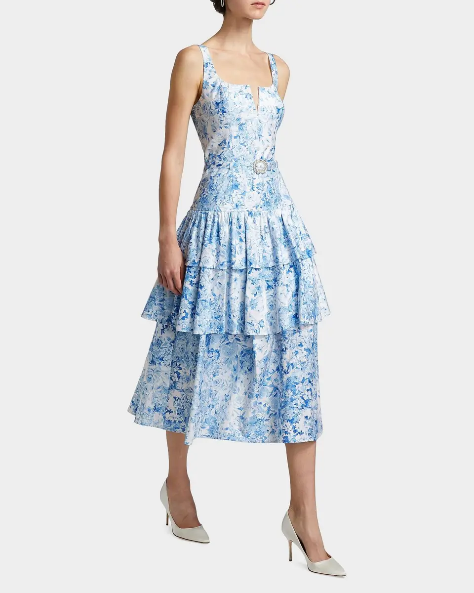 Generation Love Celeste Floral Cotton Poplin Midi Dress | Thumbnail 2 Generation Love Celeste Floral Cotton Poplin Midi Dress | Thumbnail 2