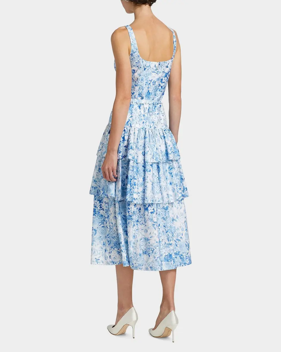 Generation Love Celeste Floral Cotton Poplin Midi Dress | Thumbnail 3 Generation Love Celeste Floral Cotton Poplin Midi Dress | Thumbnail 3